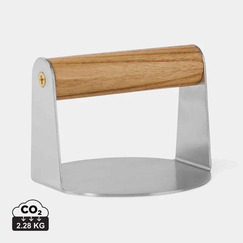 Prensa Hamburguesas Sostenible Madera FSC® y Acero Vinga Paso