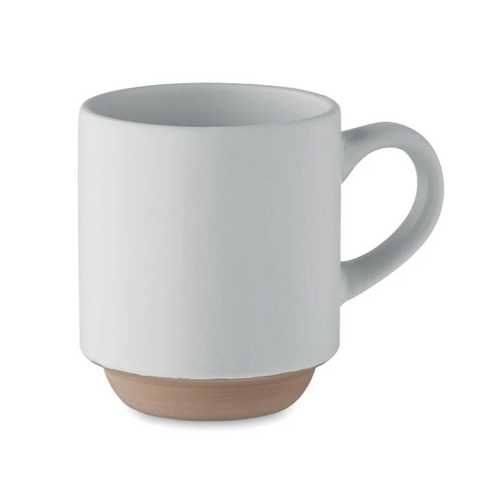Taza Cerámica Sostenible Bicolor Apilable Cerack 170 ml