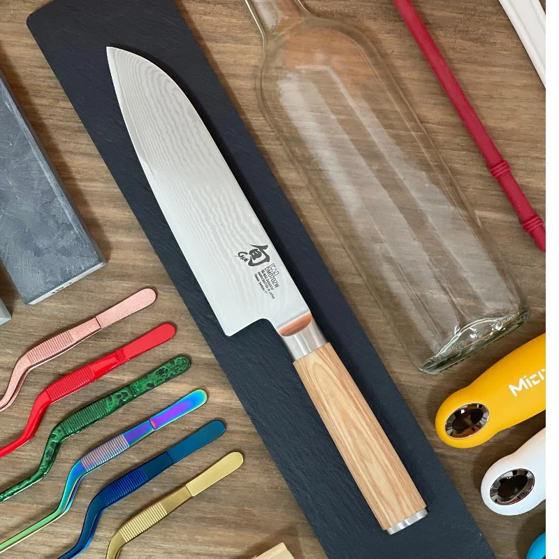Cuchillo Santoku Shun Classic White