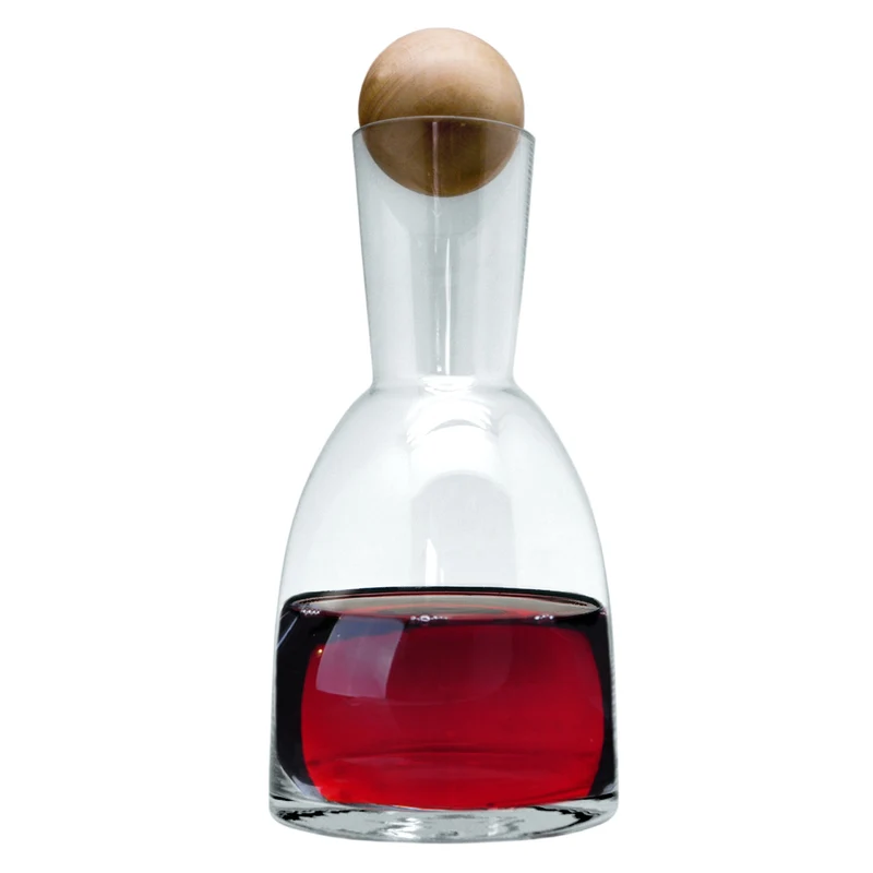Decantador de Vino 1,2L con Cierre Madera
