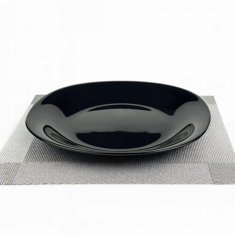 Plato Trinche Venecia Ópalo Negro - 21 cm