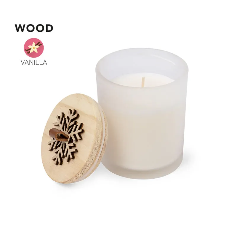 Vela Sostenible Aroma Vainilla con Tapa de Madera Lilnax