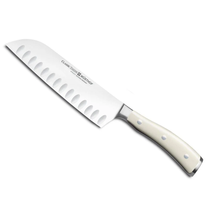 Cuchillo Santoku Wusthof Ikon Creme