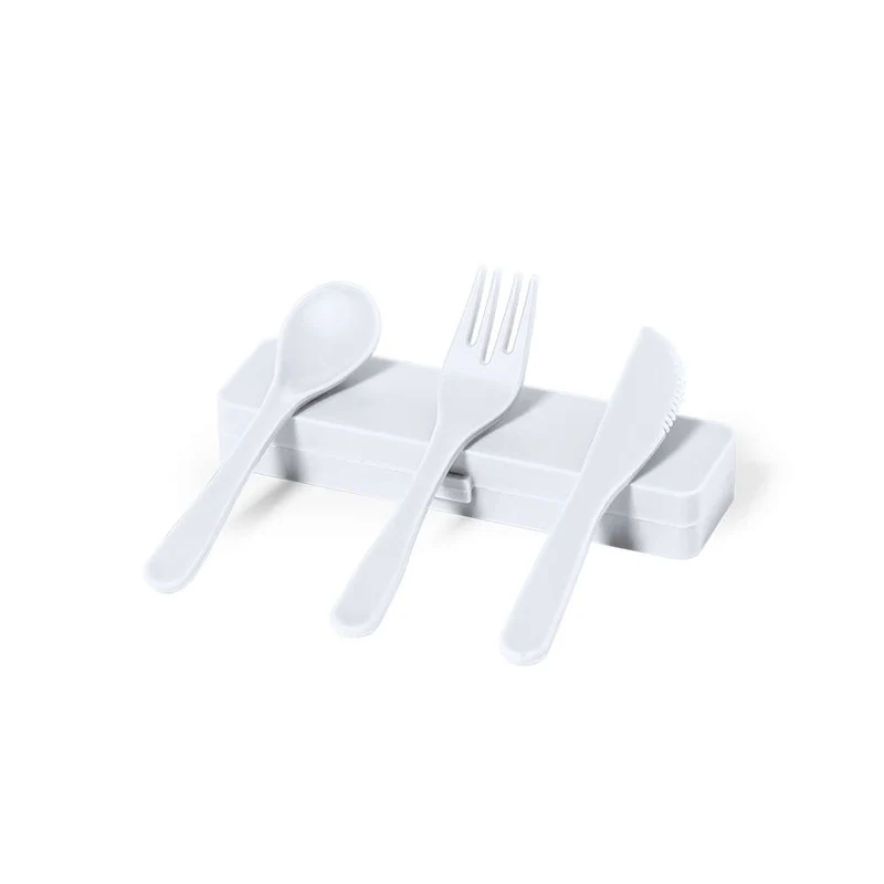 Set de Cubiertos de PP Reciclado con Certificación Food Grade Florax
