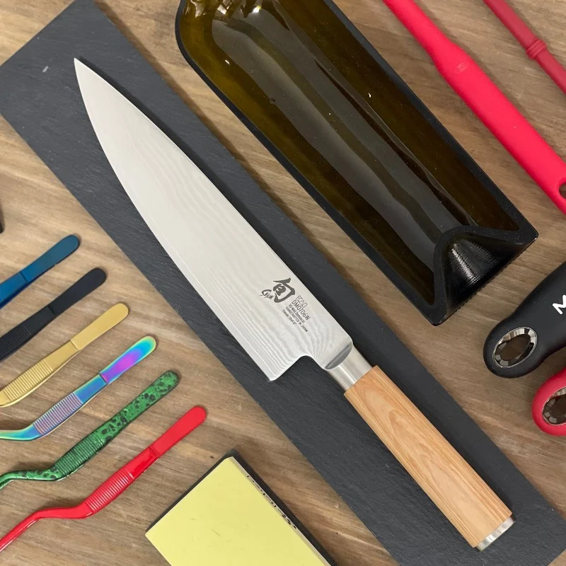 Cuchillo Chef Shun Classic White 20cm Acero Damasco Kai DM-0706W