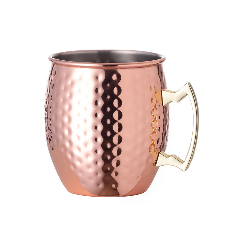 Taza Sostenible de Acero Inoxidable con Cobre Indya 500 ml