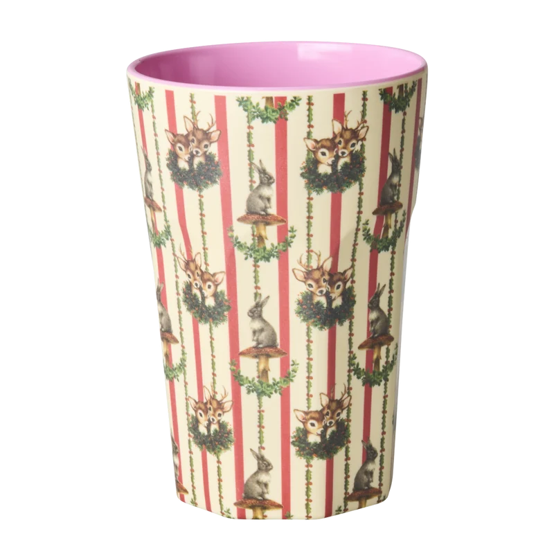 Høj kop - Creme - Sweet Forest Print