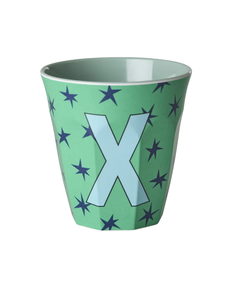 Mellem Alfabetkop - Grøn - X - Stars