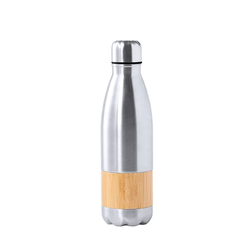 Guiver — Garrafa Aço Inox + Bambu | Premium Sustentável | Gravação Laser