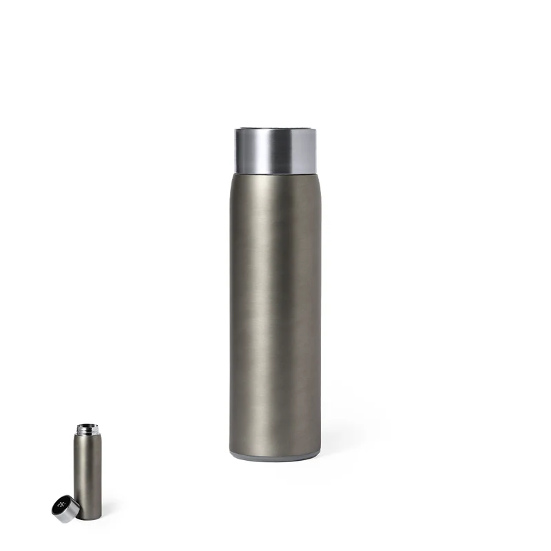 Kenay — Garrafa Térmica Aço Inox Premium | Prata | Gravação Laser