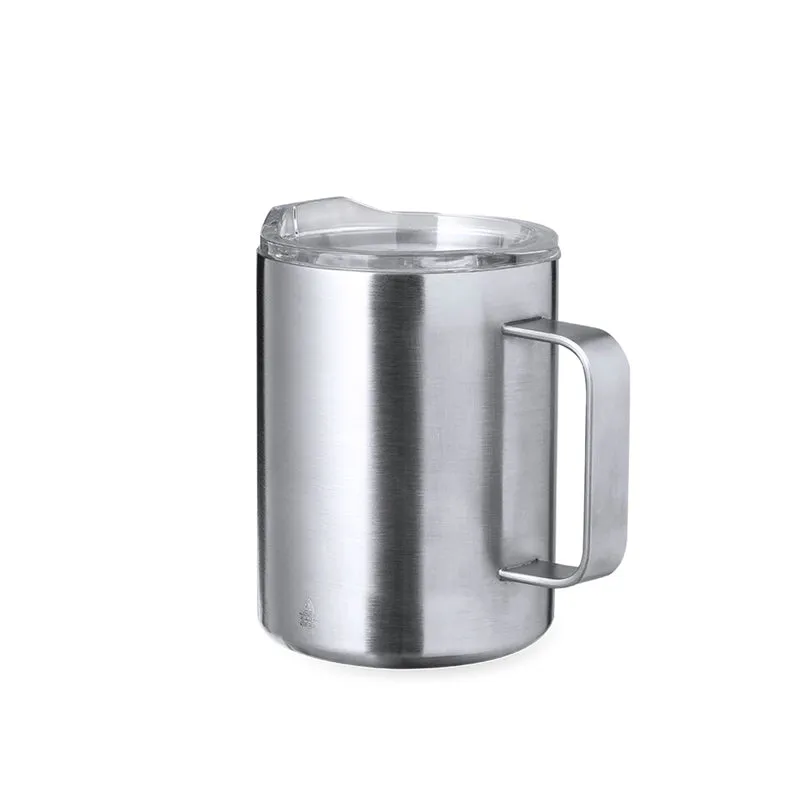 Dovery — Caneca Térmica 370ml Aço Inox Reciclado | Doseador | Sustentável