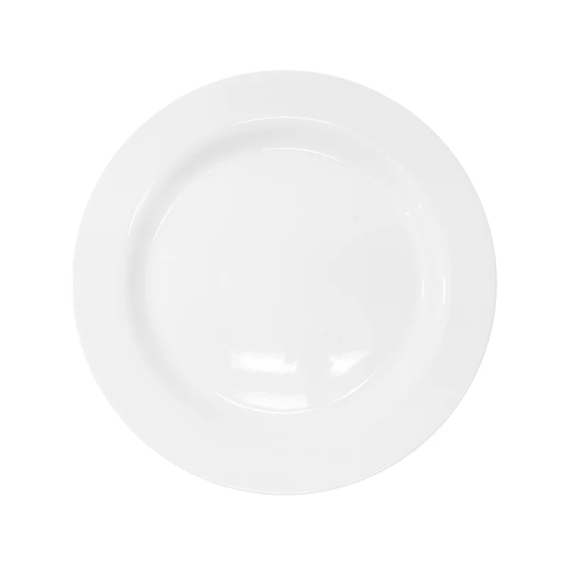 Linea Melamina BLANCA Plato Trinche Redondo de 10"/25.4 cm TAV
