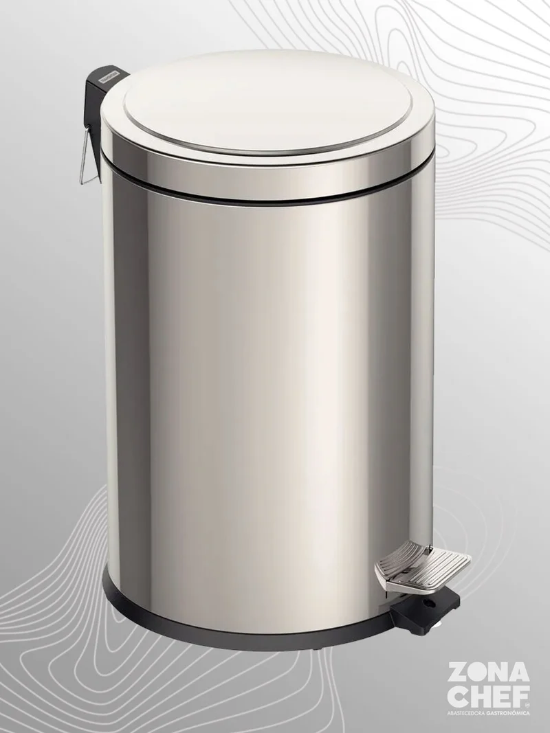 -Botes de Basura Pedal en Acero Inox c/Tapa Slow de diferentes Capacidades-
