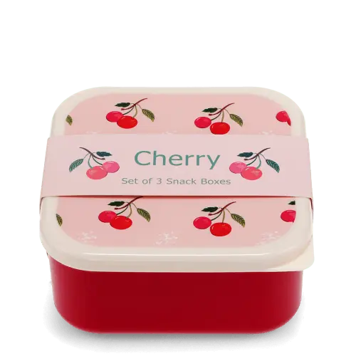 Caixas de snacks - conj 3 Little Cherry