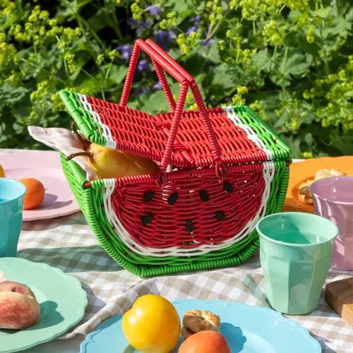 Cesta de piquenique de frutas - Melancia