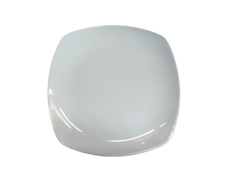Plato trinche Cuadrado Elegance Porcelana 16 cm Cns