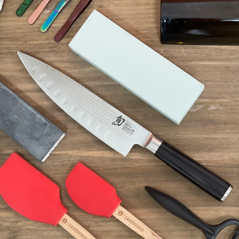 Cuchillo Chef Shun Classic Alveolado 20cm Acero Damasco Kai DM-0719