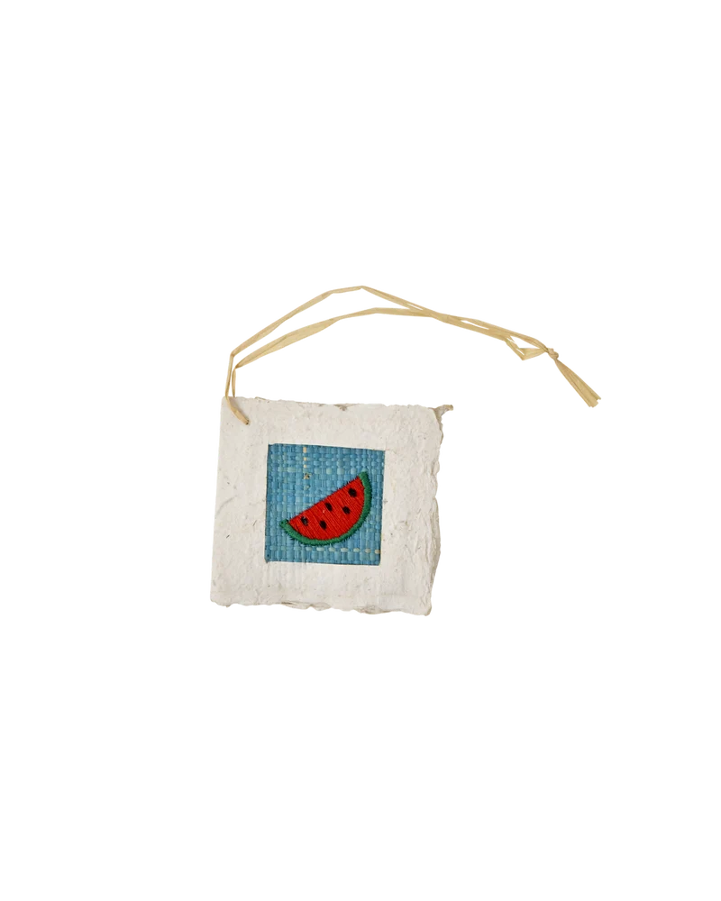 Lille Papir Gavemærke - Rød - Watermelon