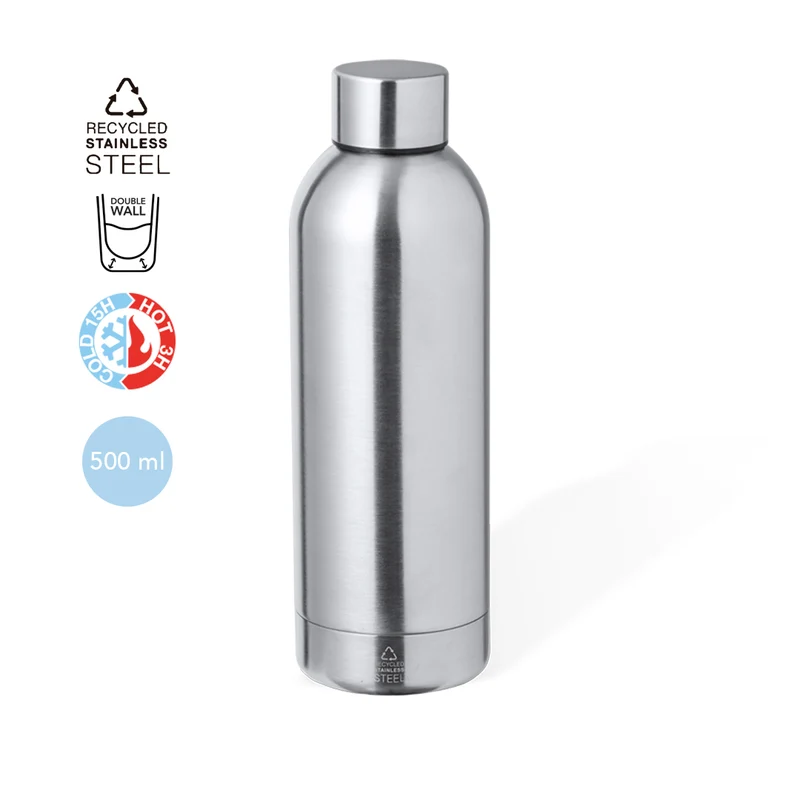 Bidón Térmico Ecológico Acero Inox Reciclado Hilker 500 ml