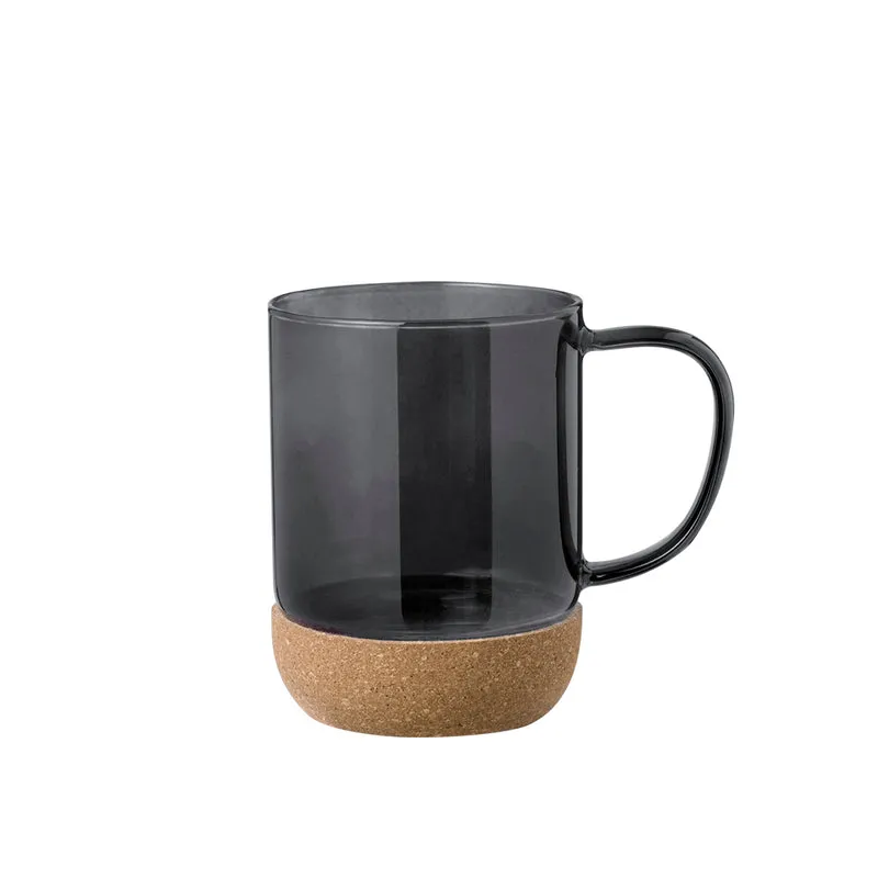 Saryne — Caneca Vidro Borossilicato 450ml + Cortiça | Gravação Laser | 4 Cores