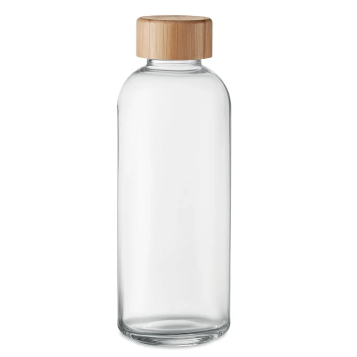 Botella Sostenible de Vidrio y Tapa de Bambú Frisian- 650ml