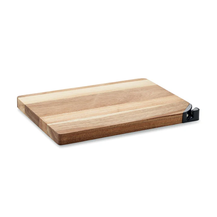 Tabla de Cortar de Madera de Acacia con Afilador de Cuchillos Acalim