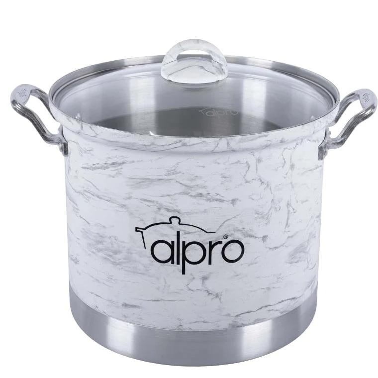 Vaporera aluminio 18 lt Fortress Marmol Blanco ALPRO