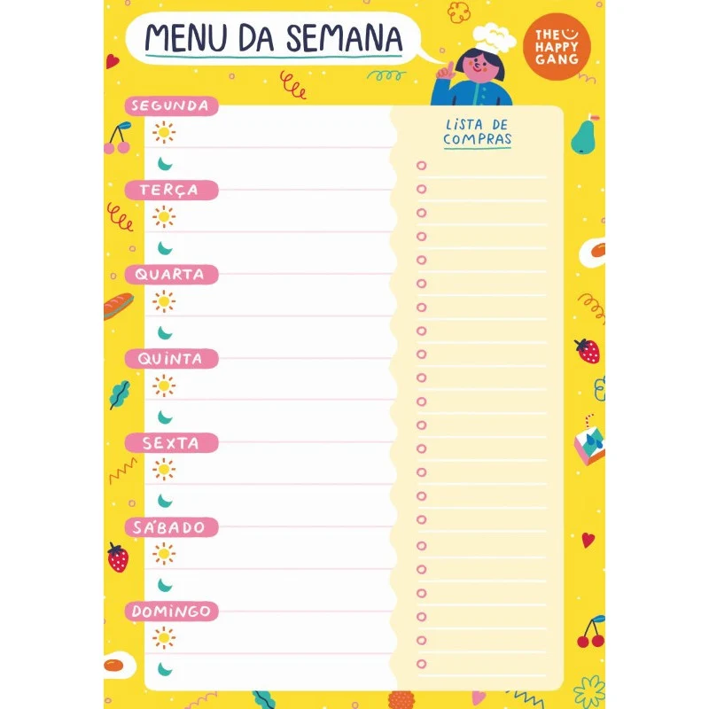 Menu semanal - The Happy Gang