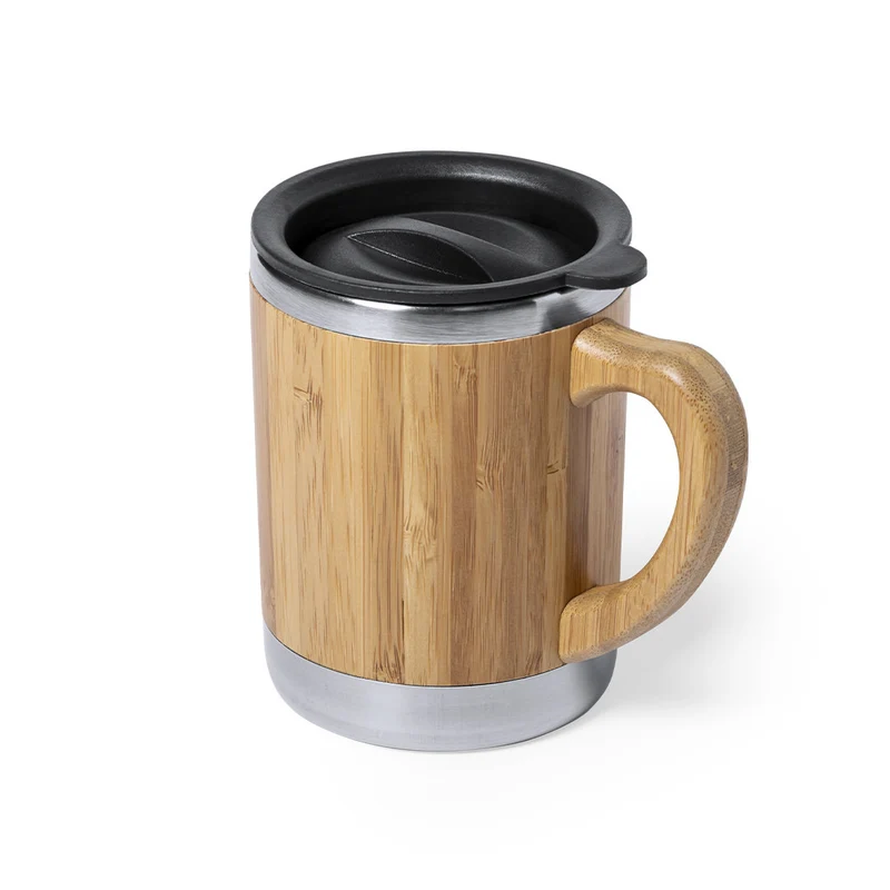 Taza Térmica Ecológica Acero Inox y Bambú Vanatin 300 ml