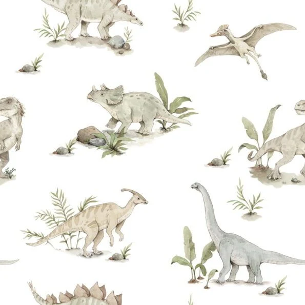 Papel de parede - Dinossauros felizes