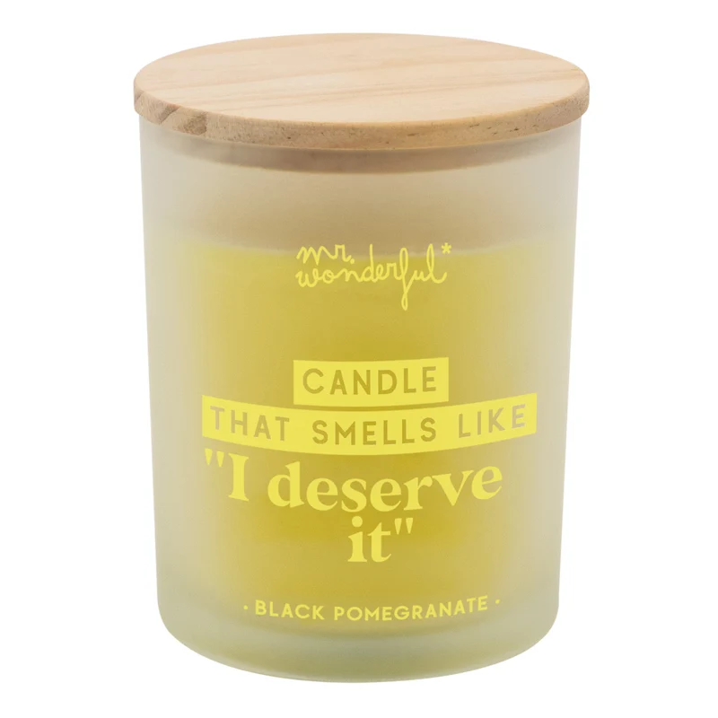 Vela perfumada - Candle that smells like "I deserve it"
