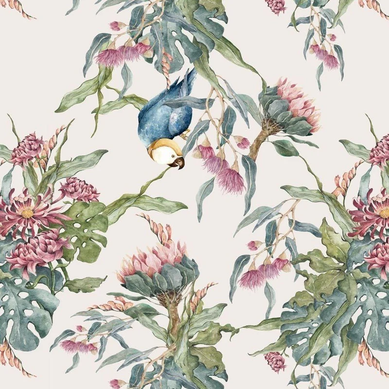 Papel de parede - Papagaios tropicais