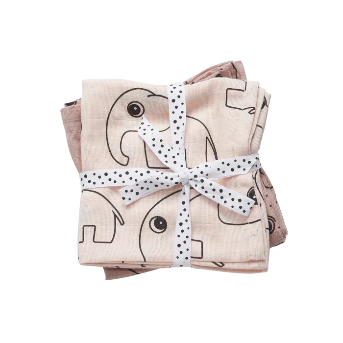 Conjunto de 2 Swaddles - Contour - Powder