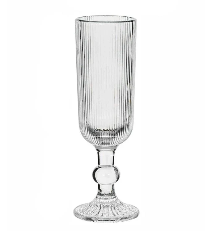 Set 6 Copas flauta vidrio Transparante 150 ml