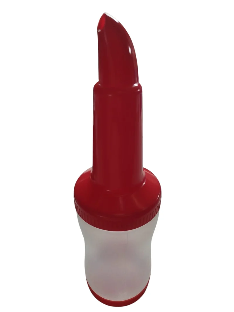 Bote mezcla con tapa y dosificador 1 Lt Rojo Tav
