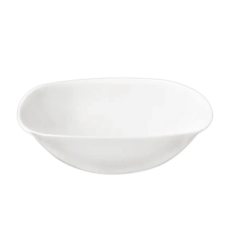 Linea Venecia Vidrio Tazon Cuadrado Opal 23 cm Caja c/18 piezas