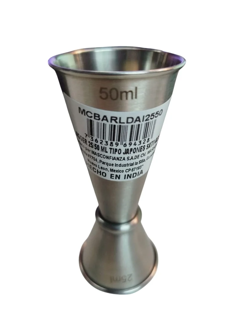 Jigger Tipo Japones de 25/50 ml Acero satinado CCS