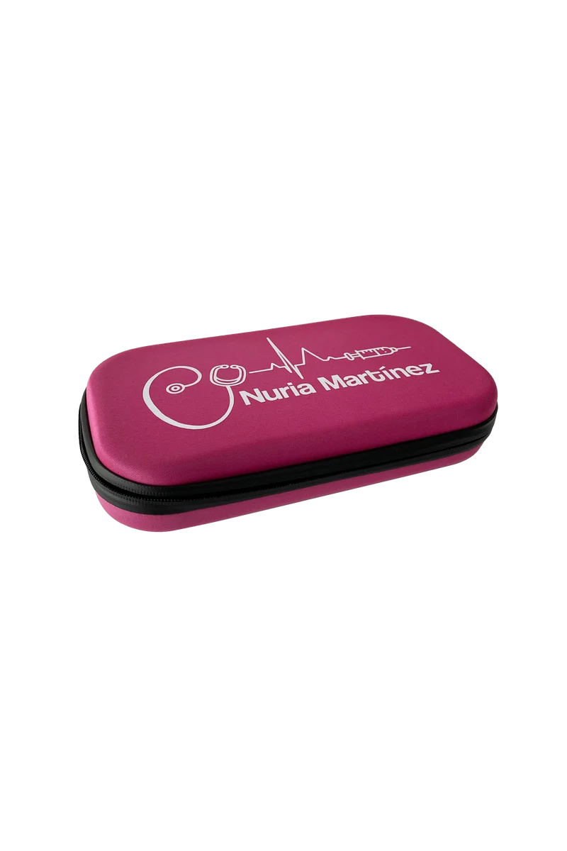 Estuche fonendoscopio, liso o personalizado - Fucsia