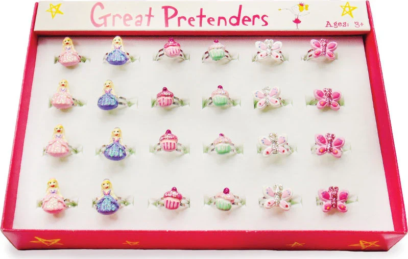 Anillos de Princesa Cupcake Mariposa - Great Pretenders