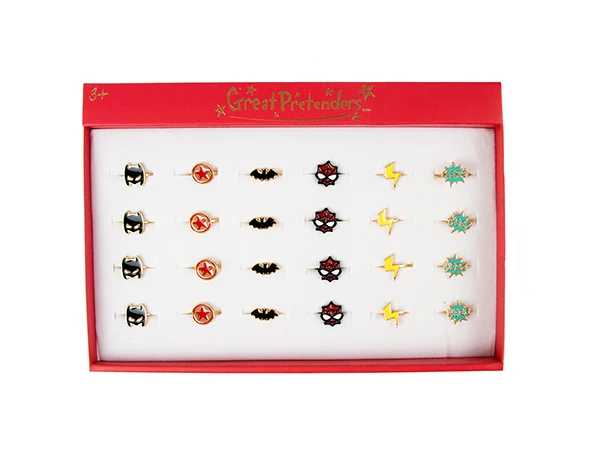 Anillos de Superhéroes para Niños - Great Pretenders