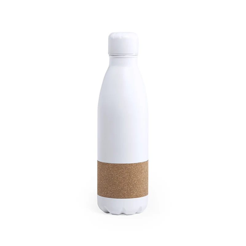 Bidón Sostenible de Acero Inoxidable Color Blanco Mate Rekka 750 ml