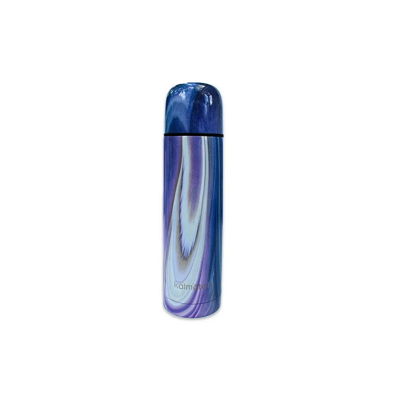 Termo de mármol morado de 500 ml