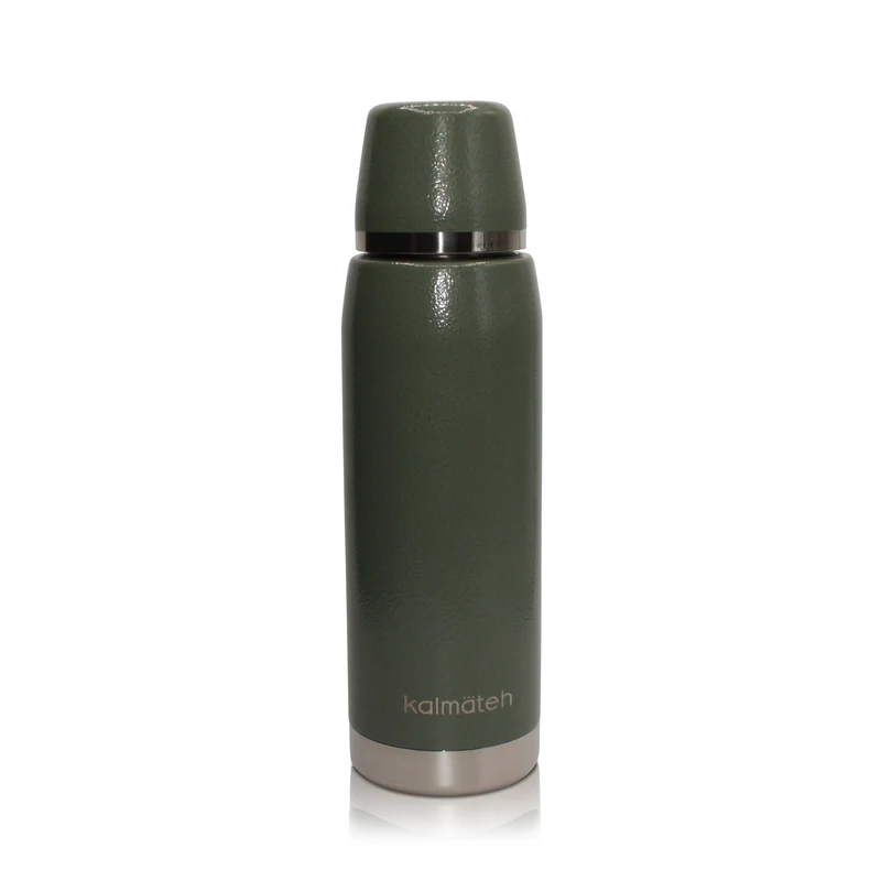 Termo deportivo verde camuflaje de 760 ml
