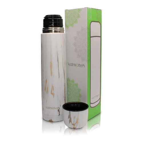 Termo de mármol dorado de 1000 ml