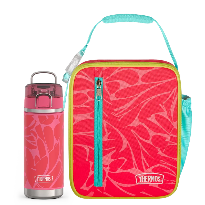 Abstract Petals Upright & 18oz Icon™ Kids Water Bottle Bundle
