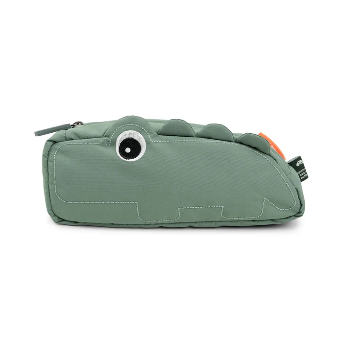 Bolsa infantil acolchoada cintura - Croco Verde