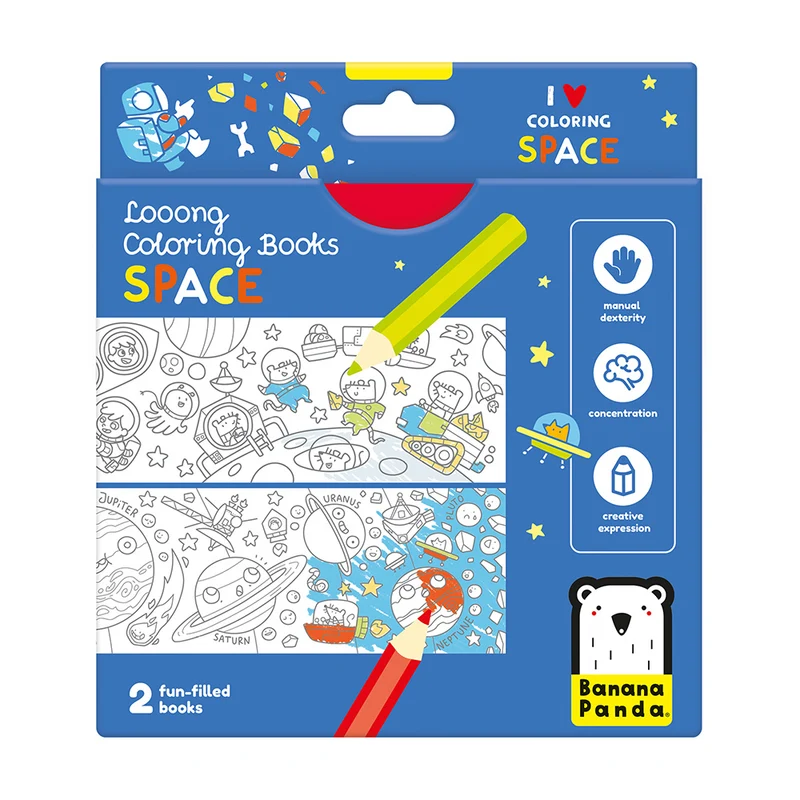 Looong Coloring Book +4Anos - Eu Amo Colorir Espaço