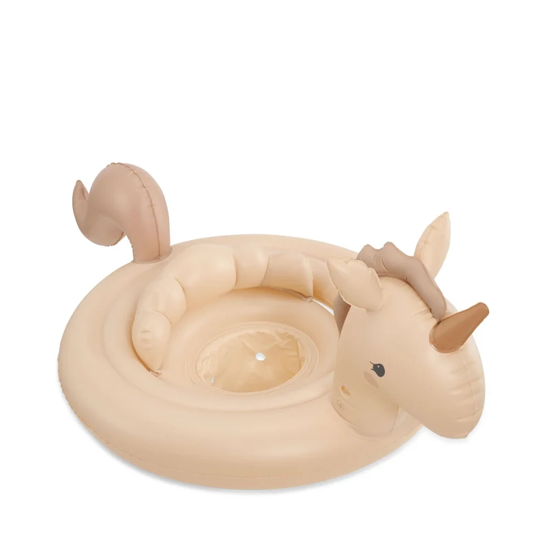 Anel bóia de piscina unicórnio para bébé