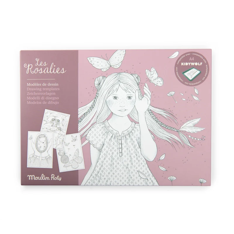 24 plantillas de dibujo Kidywolf Rosalies · Moulin Roty