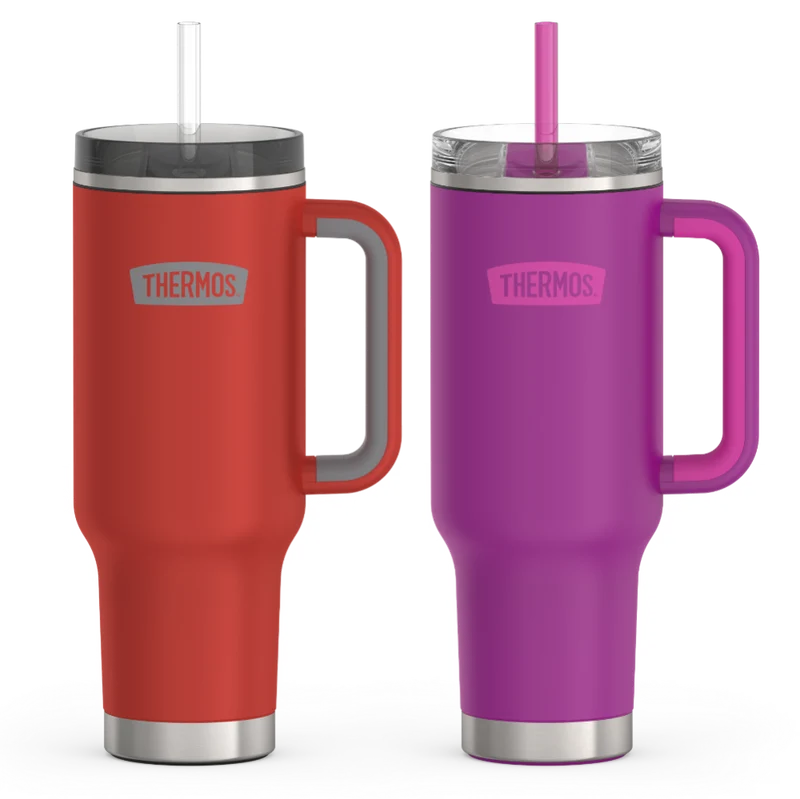 40oz Cup Holder Mug Bundle - Crimson & Plum